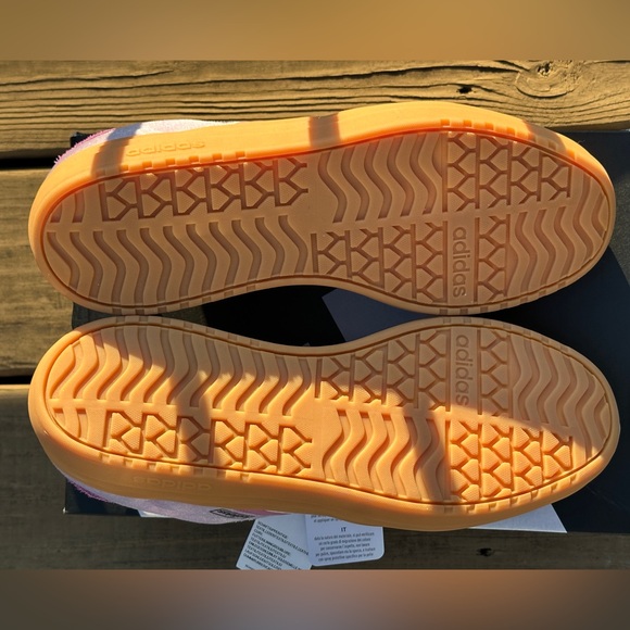 Adidas VL Court Purple Platform Low Casual Everyday Sneaker Womens 9.5 NEW - Picture 8 of 9